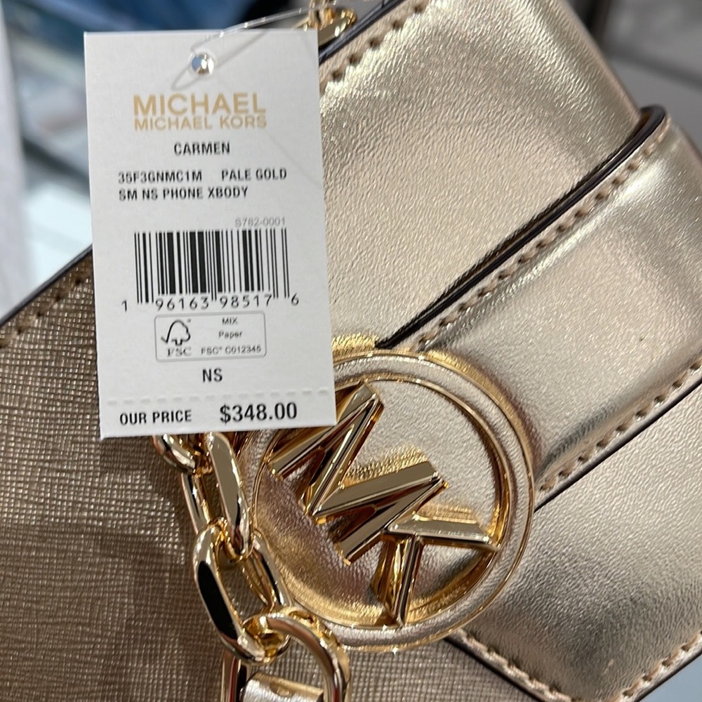 MICHAEL KORS WOMENS FASHION IPHONE SAMSUNG CASE PHONE HOLDER CROSSBODY BAG PURSE - Picture 10 of 16